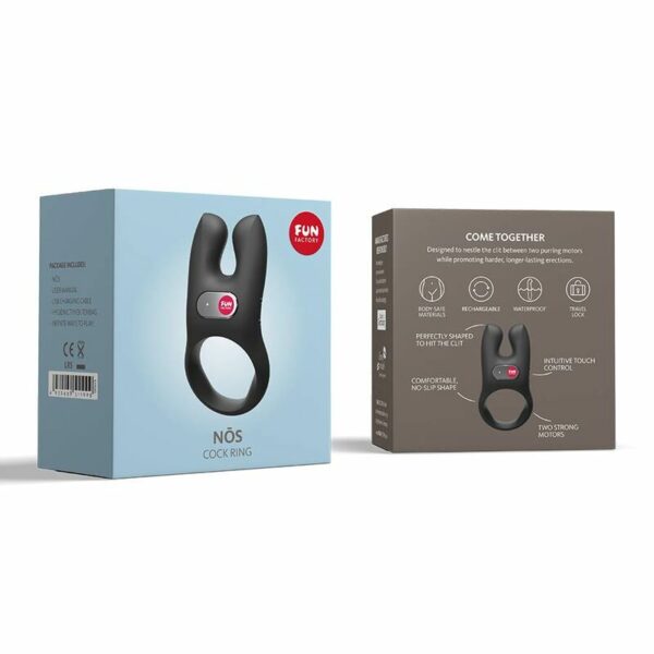 FUN FACTORY - NOS ANILLO VIBRADOR NEGRO - Imagen 5