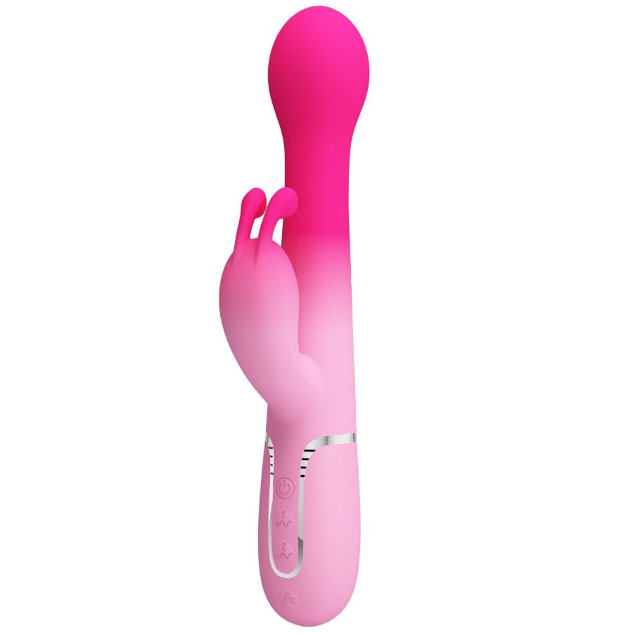 PRETTY LOVE - DEJON VIBRADOR RABBIT 3 EN 1 MULTIFUNCIÓN ROSA - Imagen 2