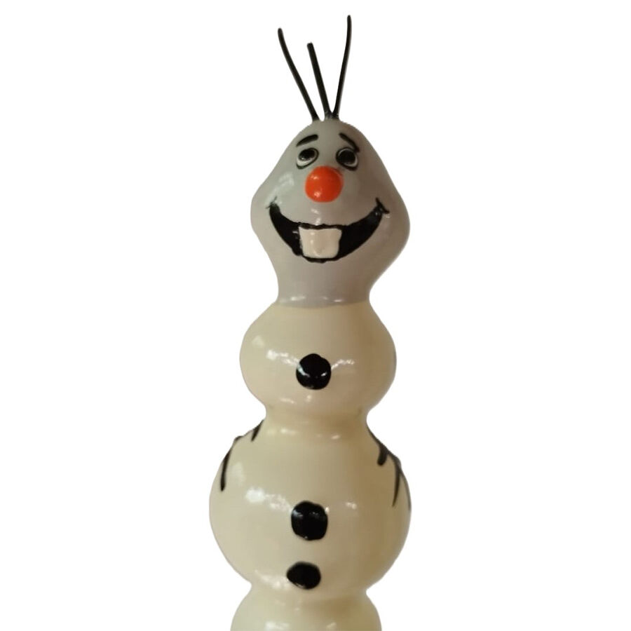 CONDOMERIE - PRESERVATIVO DECORATIVO PINTADO A MANO LINDO MUÑECO DE NIEVE
