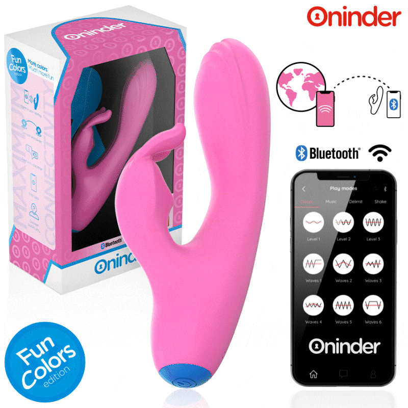 ONINDER CUTE - LOVE BUNNY VIBRADOR PUNTO G Y CLITORIS - APP MUNDIAL GRATUITA