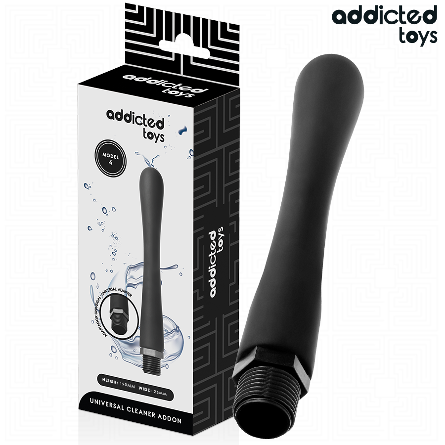 ADDICTED TOYS - LIMPIADOR ANAL CON ADAPTADOR UNIVERSAL MODELO 4