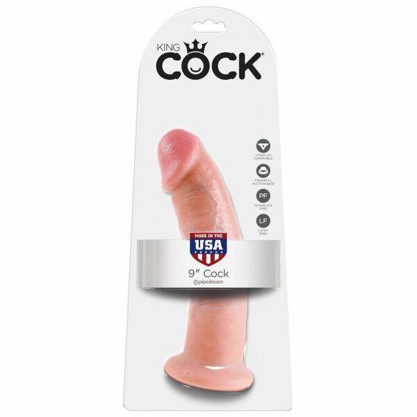 KING COCK - 9 PENE NATURAL 22.9 CM - Imagen 2