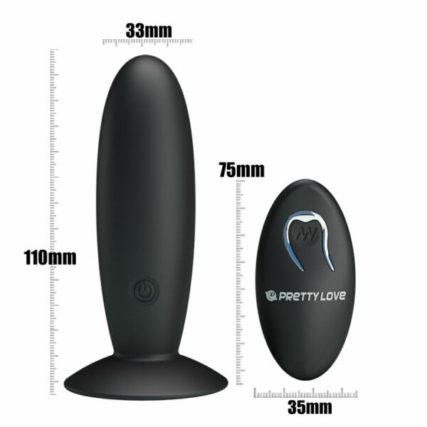 PRETTY LOVE - PLUG ANAL RECARGABLE CON VIBRACIÓN Y MANDO - Imagen 3