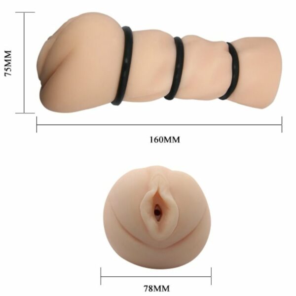 CRAZY BULL - VAGINA MASTURBADOR CON ANILLOS - Imagen 5