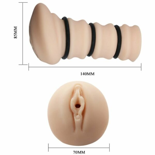 CRAZY BULL - MASTURBADOR CON ANILLOS MODELO VAGINA 2 - Imagen 5