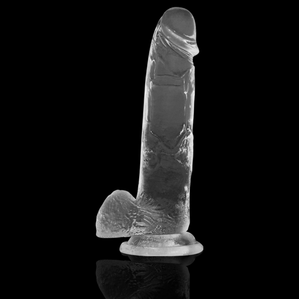 X RAY - CLEAR DILDO REALISTA TRANSPARENTE 22 CM -O- 4.6 CM - Imagen 4